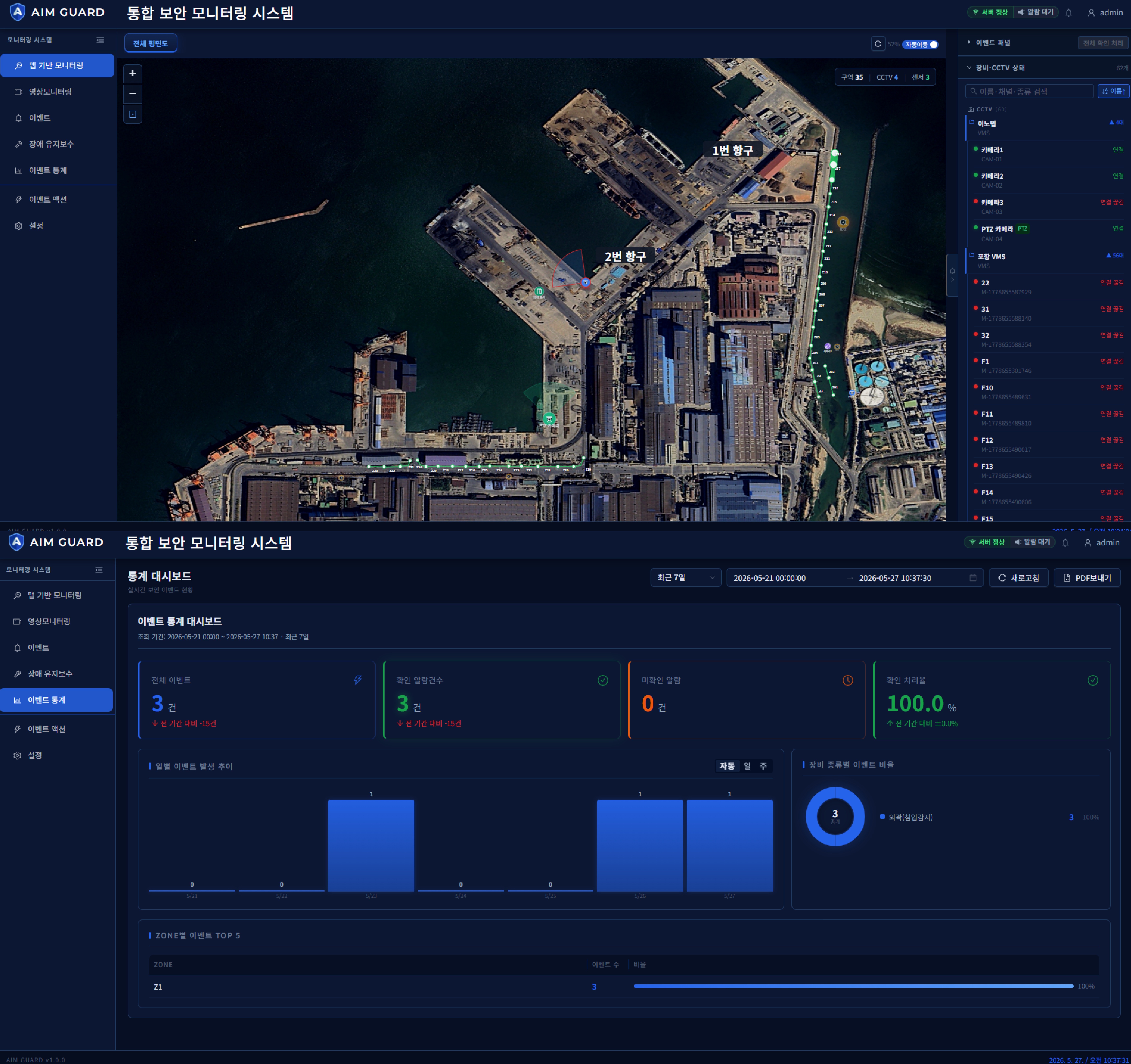 관제 시스템 이미지
